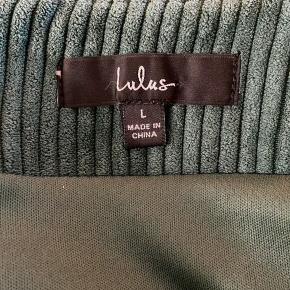 Lulus High Class Emerald Green Corduroy Mini Skirt - Picture 6 of 8